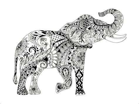 elephant drawing design