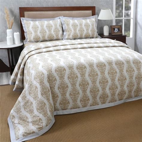 Buy MASPAR Vintage Renaissance Cotton Printed 3Pcs Double Duvet Set ...