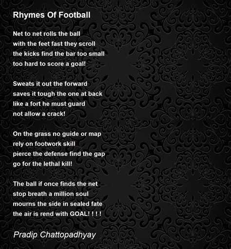 Funny Football Poems That Rhyme