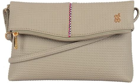 Buy Baggit LXE Stencil E Pyramid Ash (Grey) Sling Bag | Premium PU ...
