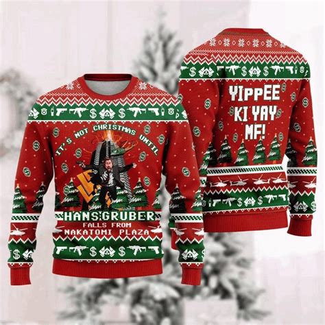 Christmas Nakatomi Plaza Ugly Sweater, Die Hard Holiday Shirt, Hans ...