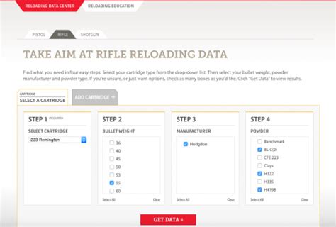 Image result for Hodgdon Powder Reloading Data Chart