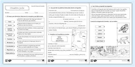 Guía Sociales 2° - Colombia nuestro país - Twinkl