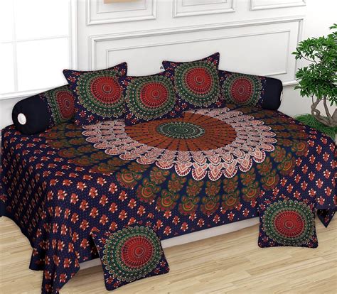 The Rainbow Threads Rajasthani Diwan Set - Pure Cotton Mandala Printed ...
