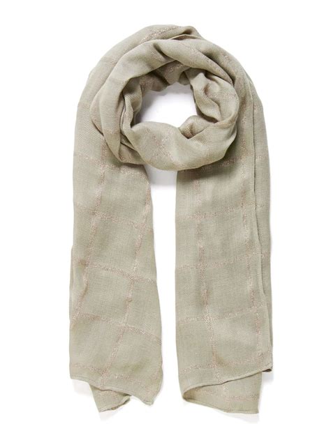 Buy Lucy Metallic Check Scarf - Forever New