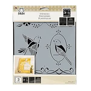 FolkArt 59801 Birdcage Variety Stencil Pack : Amazon.in: Toys & Games