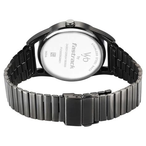 Buy Online Fastrack Vyb Horizon Quartz Analog Grey Dial Grey Metal ...