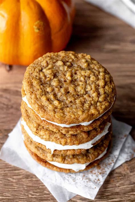 Pumpkin Oatmeal Cream Pies - Just so Tasty