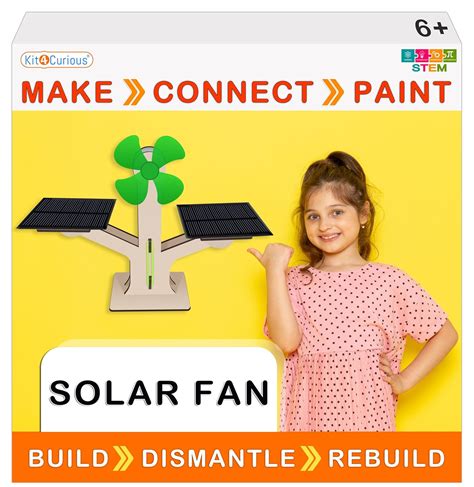 Buy Kit4Curious Solar Fan DIY kit II Wooden 3D Model Assembling, Solar ...