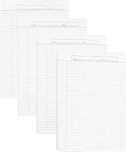 Flipkart.com | ARETOR Project Sheet A4 Ruled One Side White Pack of 40 ...