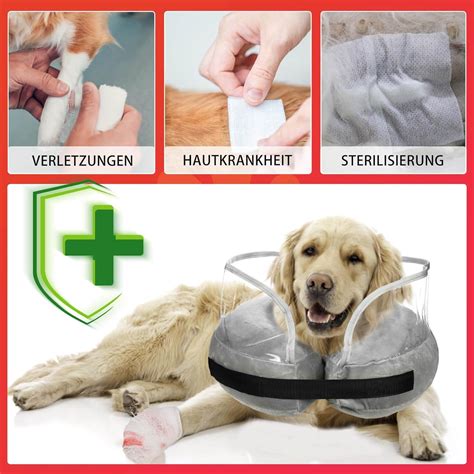 Aschpas Inflatable Break Ruff Dog & Cat Collar - Protective Layer for Long Snouts | Leak ...