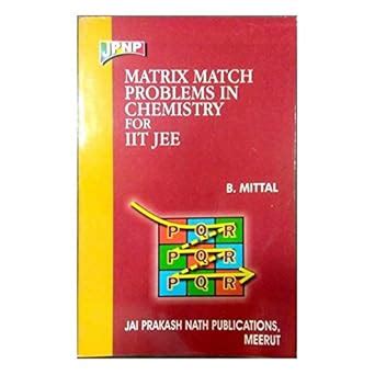 Buy Matrix Match Problem in Chemistry For IIT-JEE Book Online at Low ...