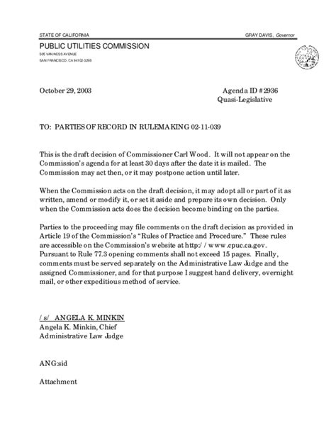 Fillable Online docs cpuc ca Fillable Online docs cpuc ca public ...