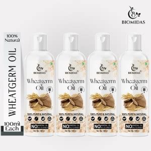 Biomidas 100% Pure & Natural Cold Pressed Wheatgerm Oil 100ML (Pack Of ...
