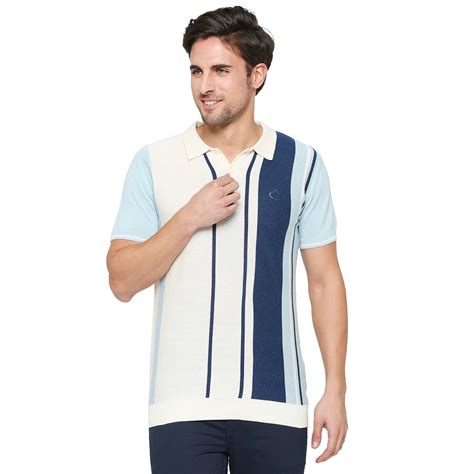 Being Human Regular Fit Men Polo Neck T-Shirts-Off White