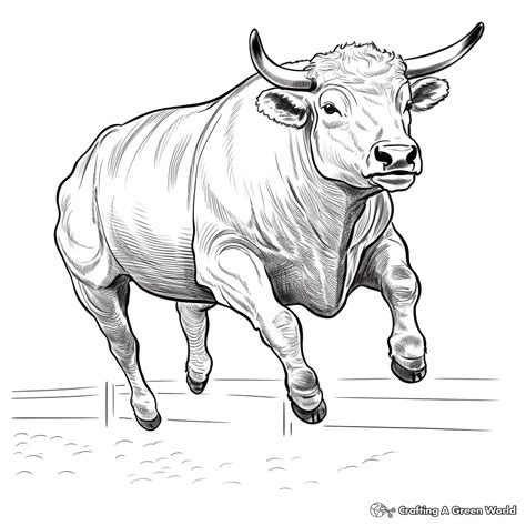 Bucking Bull Coloring Pages - Free & Printable!