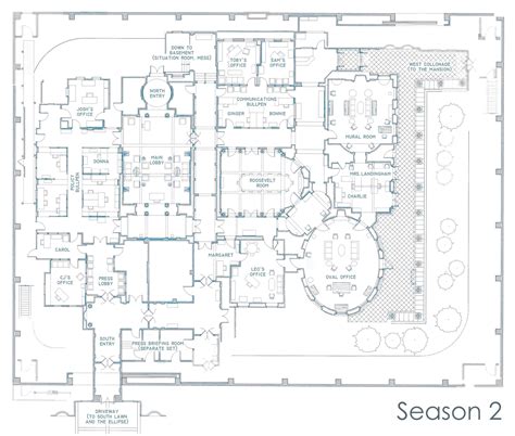 A long time ago I posted my (incomplete) West Wing floor plan that I ...