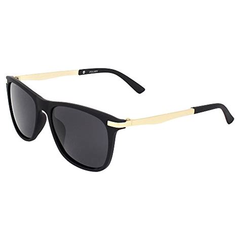 Buy Caprio Black & Gold-Toned Shiny Metallic Frame Unisex Oval ...