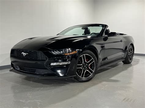 Used 2020 Shadow Black Ford Mustang Ecoboost Premium Convertible EcoBoost Premium For Sale (Sold ...