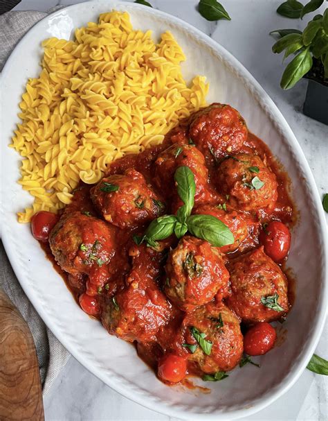 Baked Turkey Meatballs - Vivacious Gourmet