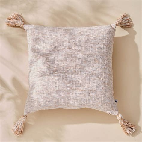 Buy Natura Jute Tassel Filled Cushion - 40x40cm from Home Centre at ...