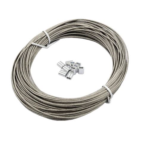 DGOL 100 feet 1/16 inch (1.5mm) 316 Stainless Steel Rope Wire Picture ...