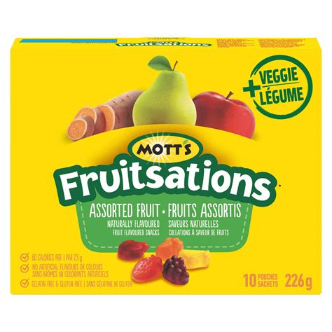 Motts Fruitsations + Veggie/Fruit Flavoured Snacks Gluten Free