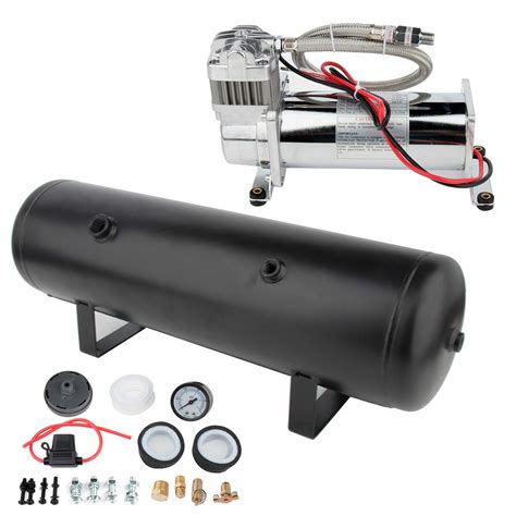 ANPART 200 PSI Heavy Duty Air Horn Compressor 12v 3 Gal Tank Train Horn ...