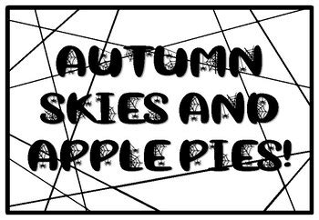 AUTUMN SKIES AND APPLE PIES!, Halloween Coloring Pages, Halloween ...