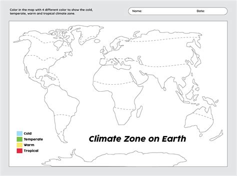 World Climate Map Printable 的图像结果