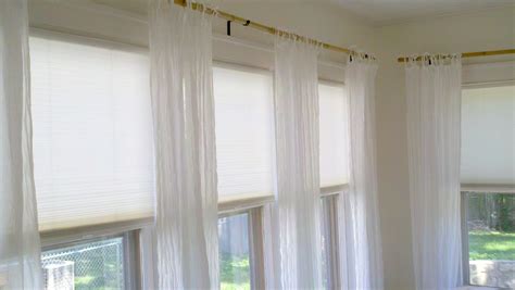 Curtains hung across multiple windows | Unique curtains, Small curtains ...