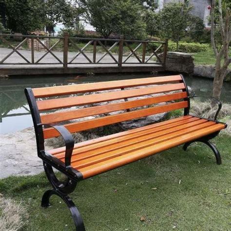 室外防腐木休闲椅园林靠背座椅实木长条椅坐凳广场公园户外休闲椅_xuxiongxia