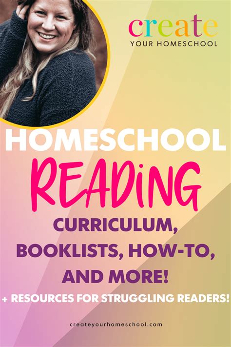 Homeschool Reading Curriculum, Booklists, How-To, and More! - Create ...
