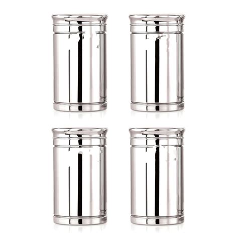 GS Stainless Steel Container Set | 800 ml Set of 4 Steel Container For ...