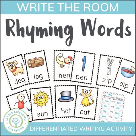 Rhyming Words For Kindergartners