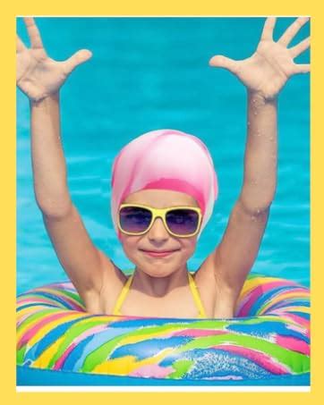 Buy PANFIKH Swimming Cap for Kids - Durable Waterproof Silicone Swim ...