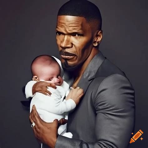 Jamie foxx with a baby on Craiyon