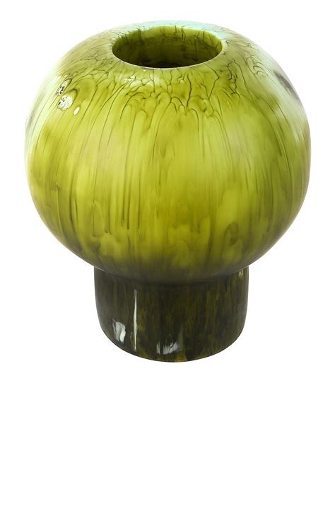 DINOSAUR DESIGNS Round Pearl Vase in Malachite | FWRD
