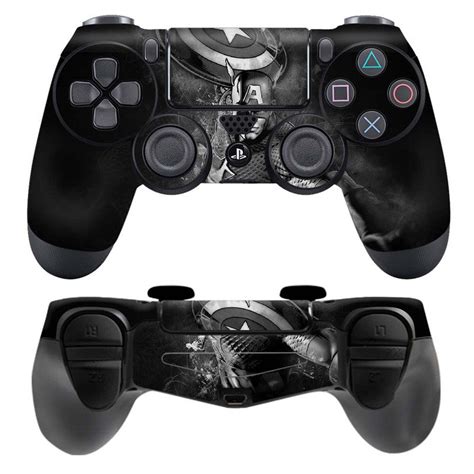Skin Wrap Vinyl Sticker for DualShock 4 Wireless Controller- Captain A ...