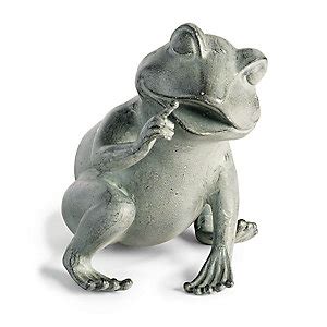 Cheeky Frog Statues with Verdigris Finish for Indoor & Outdoor Decor