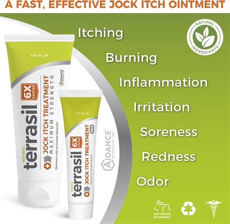 Buy Jock Itch Treatment MAX - Natural Antifungal Ointment by Terrasil (50g Tube) Online at ...