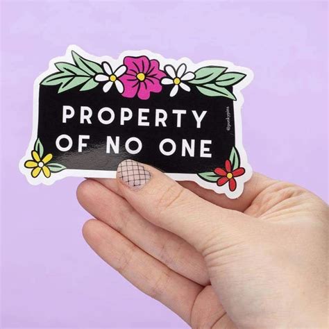 Property of No One Die Cut Vinyl Sticker – Paper planning and more