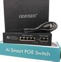 GEMVISION GV-0402F-78W PoE Smart Switch (4 Port PoE + 2 Uplink) 4 Ports ...