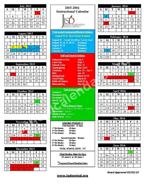 Jarrell Isd Calendar