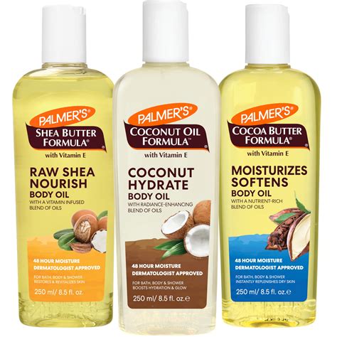 Buy Palmer'sBody Oil Variety Pack, Cocoa Butter, Coconut, and Shea ...