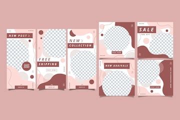 Creative social media posts and stories | Premium Vector