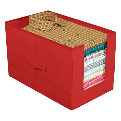 Kuber Industries Shirt Organizer for Wardrobe|Foldable Non Woven Shirt ...