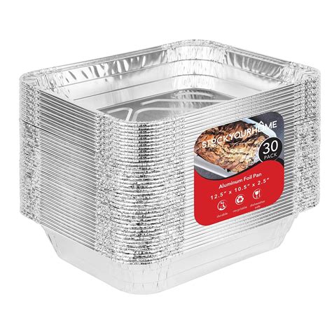 Amazon.com: Aluminum Pans 9x13 Disposable Foil Pans (30 Pack) - Half ...