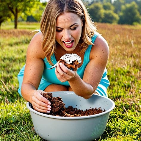 Women eating poop
