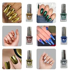 Buy K10 Nail Polish, Metallic Finish Nail Paint, Quick Drying, Long ...